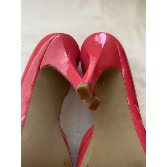 Jessica Simpson JOSETTE Hot Fuschia Patent Stilleto Heels WOMENS Size 9 Slip On - Picture 7 of 9